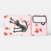 Stretching Cat Galaxy Case – Paws-itively Loved Samsung Galaxyケース (裏面横)