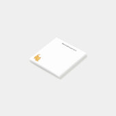 Stretching Orange Tabby Cat Custom Text ポストイット (アングル)