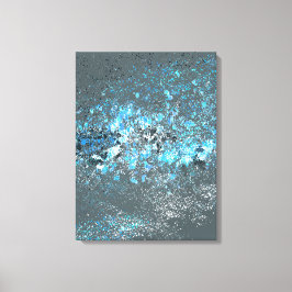 Streted.canvasは青と緑で印刷。 キャンバスプリント