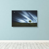 Streted Canvas Print – 横向きStar's Tree キャンバスプリント (インサイチュ (ウッドフロア))