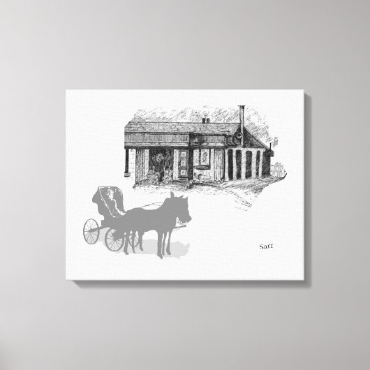 Streted Canvas Print : Day in the Country キャンバスプリント (正面)