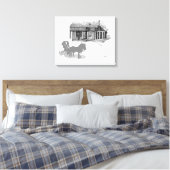 Streted Canvas Print : Day in the Country キャンバスプリント (インサイチュ (寝室))