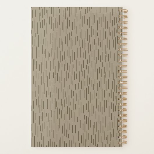 Strichtarn Raindrop Camouflage Rain Pattern Camo プランナー手帳 (裏面)