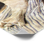 Strickendes Mädchen Knitting Girl ポスター (角)