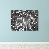 Strictly Black & White DUO Stretted Canvas Print キャンバスプリント (インサイチュ (ウッドフロア))