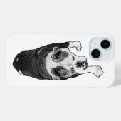 Stride Dot Dog が強いグラフィックエネルギーで守ります Case-Mate iPhoneケース (裏面 (横))