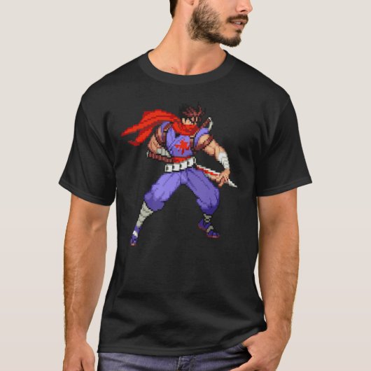 Strider Hiryu Stance MvC2 friend Tシャツ (正面)