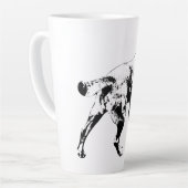 Striding Through Autumn カフェラテマグ (左アングル)