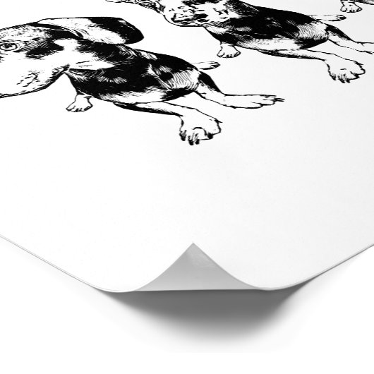 'Strike A Pose Dex' Flippy Ear Dex Art Print ポスター (角)