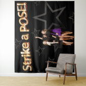 Strike a Pose Party 90s Shot Starry Backdrop タペストリー (インサイチュ)