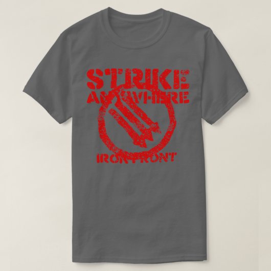Strike Iron Front Anywhere Tシャツ (デザイン正面)