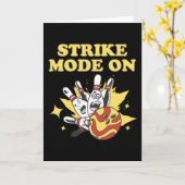 Strike Mode Bowling Player Bowling Gift カード (黄色い花)