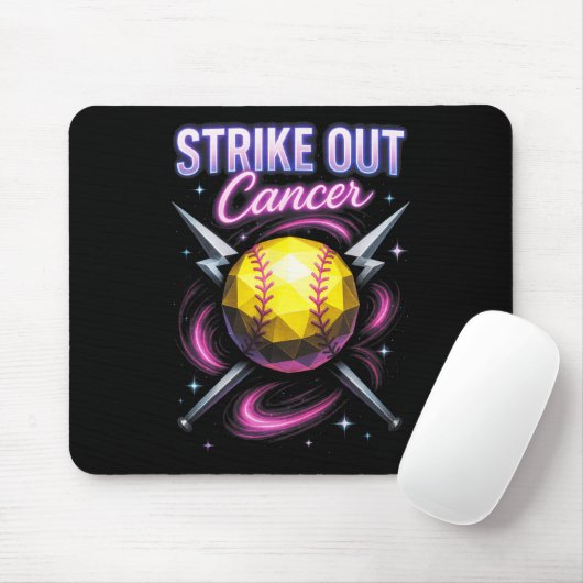 Strike Out Cancer - Breast Cancer Softll Support  マウスパッド (マウス)