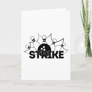 Strike Signボーリングプリント カード