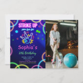STRIKE UP ボウリング フォト 招待状 (正面)