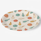 Strike Up Some Fun Bowling Party Kids  ペーパープレート (アングル)