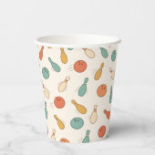 Strike Up Some Fun Bowling Party Kids 1st Birthday 紙コップ (裏面)