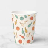 Strike Up Some Fun Bowling Party Kids 1st Birthday 紙コップ (右)