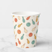 Strike Up Some Fun Bowling Party Kids 1st Birthday 紙コップ (正面)