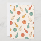 Strike Up Some Fun Party Bowling Boy 7th Birthday 招待状 (裏面)