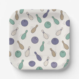 Strike Up Some Fun Vintage Bowling Party Kids  ペーパープレート