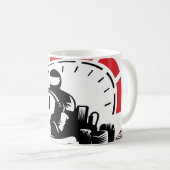 Strike with Style: The Ultimate karting Mug コーヒーマグカップ (正面右)