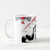 Strike with Style: The Ultimate karting Mug コーヒーマグカップ (左)