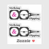 Striking and Dipping- Geologist's Transit Compass シール (シート)