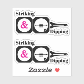 Striking and Dipping- Geologist's Transit Compass シール