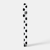 Striking Black And White Style, Custom Monogram iPhoneケース (左側面)