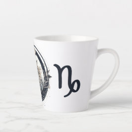 Striking Capricorn Symbol Artwork カフェラテマグ