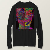 Striking Colors Female Silhouette  Tシャツ (デザイン裏面)