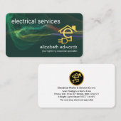 Striking Electrical Lightning Powers Home Circuit 名刺 (正面/裏面)