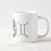 Striking Gemini Symbol Artwork ジャンボコーヒーマグカップ (右)