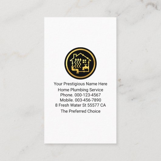 Striking Retro Silver Faucet Pipes 名刺 (裏面)