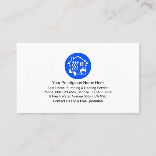 Striking Retro Silver Pipe Border 名刺 (裏面)