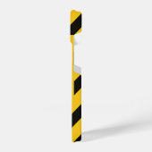 “Striking Yellow Cover with Bold Black Trendy iPhoneケース (左側面)