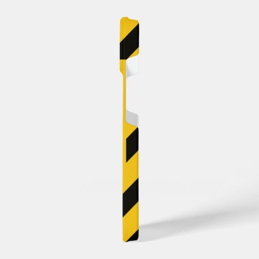 “Striking Yellow Cover with Bold Black Trendy iPhoneケース (左側面)