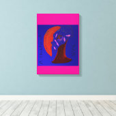 Strikingly Beautiful Creature  キャンバスプリント (インサイチュ (ウッドフロア))