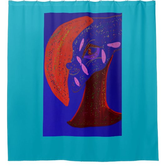 Strikingly Beautiful Creature Shower Curtain シャワーカーテン (正面)