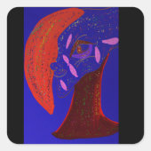 Strikingly Beautiful Creature Square Stickers スクエアシール (正面)