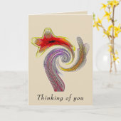 "Strikingly Flamboyant" 5x7 Blank Card w/Envelope カード (黄色い花)