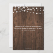 String素朴 Lightsウェディング日付の写真を保存 セーブザデート (裏面)