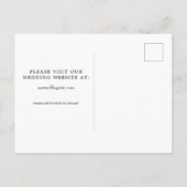 String エレガント Lights Navy Blue日付STDを保存 案内ポストカード (裏面)