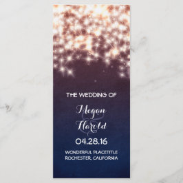 String 素朴 Lights Navy結婚式 プログラム