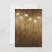 String 素朴 Of Lights Country日付カードを保存 セーブザデート (裏面)