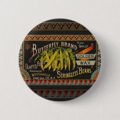 String Bean Label Vegetable Country 缶バッジ (正面)