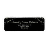 String Light エレガント Black Address ラベル (正面)