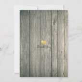 String Light 素朴 Woodフローラバチェロレッテ 招待状 (裏面)