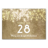 String Lightsのテーブ結婚ル番号カード座席表 テーブルナンバー (裏面)